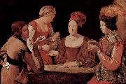 Georges de La Tour The cheat with the ace of diamonds oil painting reproduction